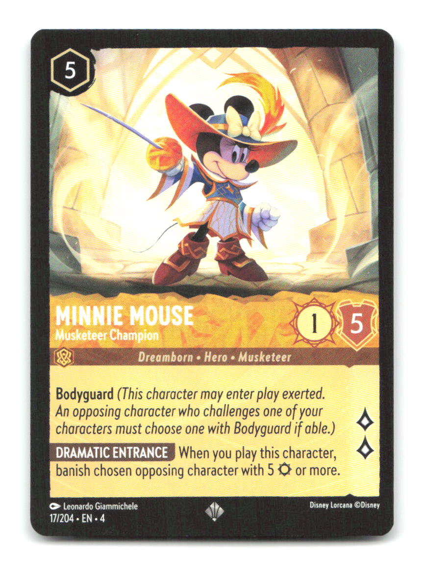 Minnie Mouse - Musketeer Champion 17/204 4 Lorcana NM