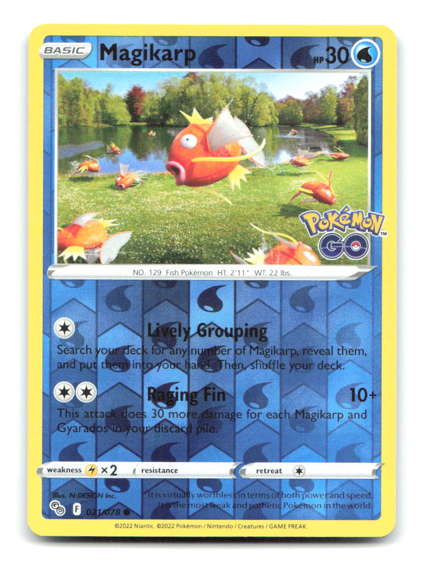 Magikarp 021/078 PGO Pokemon Reverse Holo LP