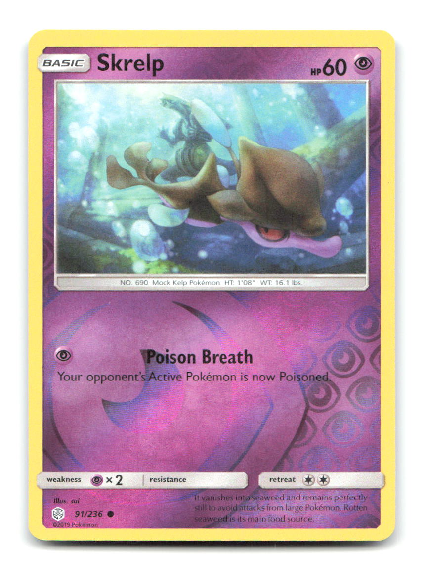 Skrelp 91/236 C Cosmic Eclipse Pokemon Reverse Holo LP