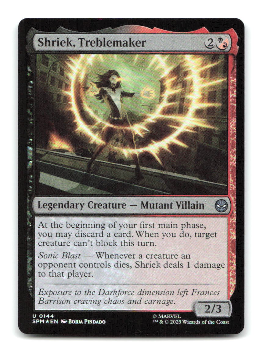 Shriek, Treblemaker 144 SPM Magic: The Gathering Foil NM