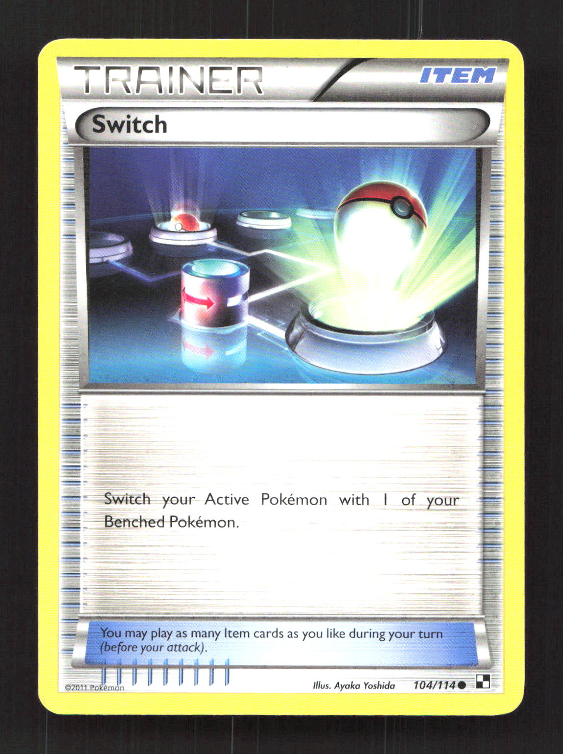 Switch 104/114 Common Black & White Pokemon Moderately Played
