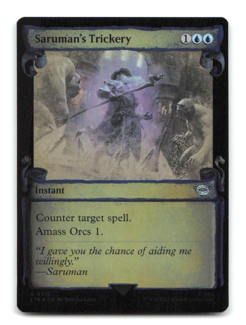 Saruman's Trickery (Showcase Scrolls) 519 LTR Magic: The Gathering Foil NM