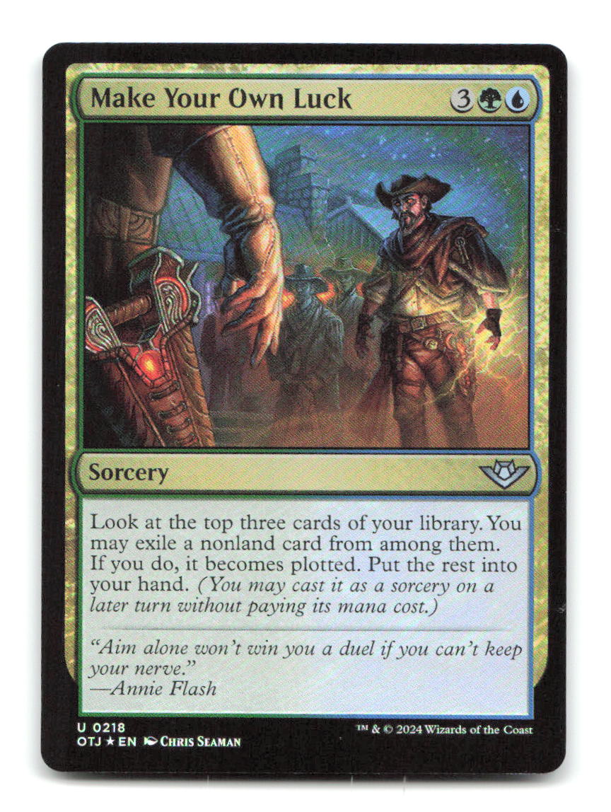 Make Your Own Luck 218 OTJ Magic: The Gathering Foil NM