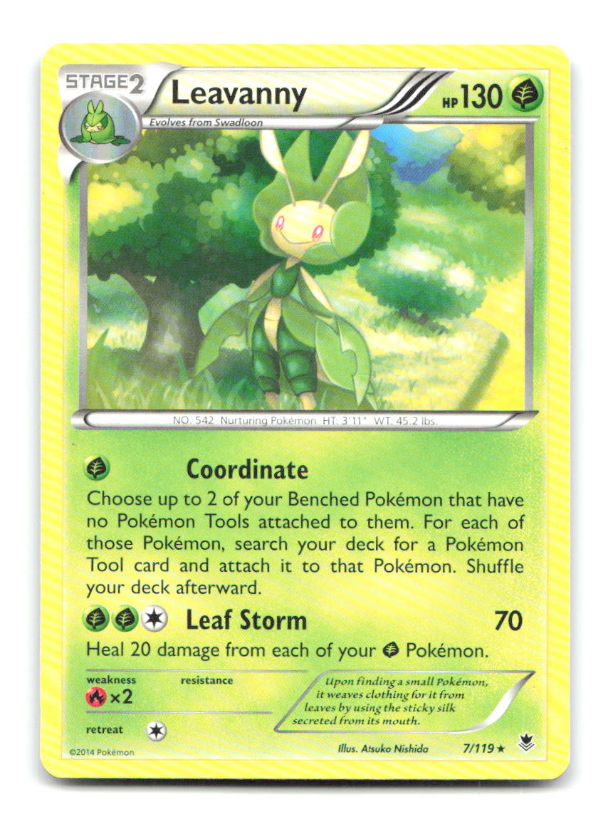 Leavanny 7/119 Rare Phantom Forces Pokemon Lightly Played
