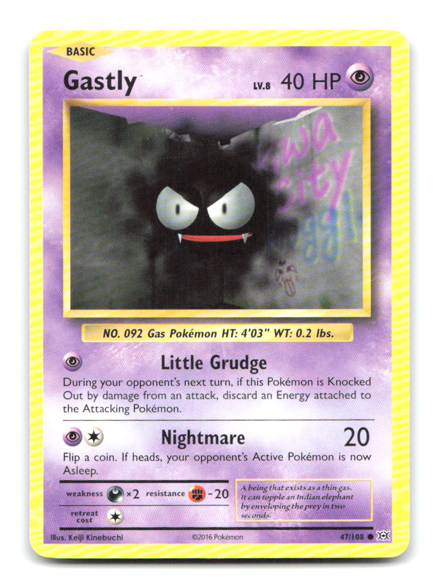 Gastly 47/108 EVO Pokemon MP