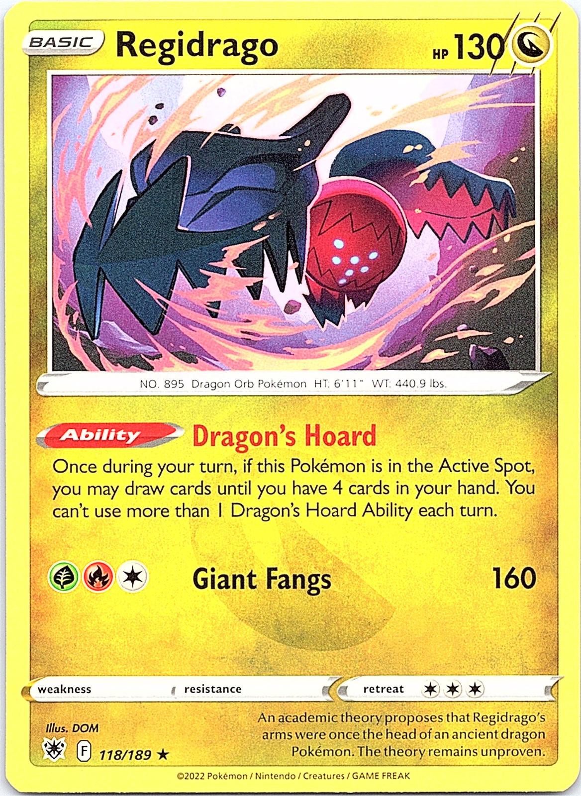 Regidrago 118/189 Rare Astral Radiance Pokemon Lightly Played