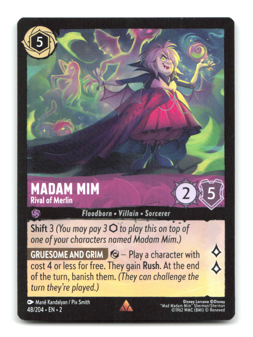 Madam Mim - Rival of Merlin 48/204 2 Lorcana NM