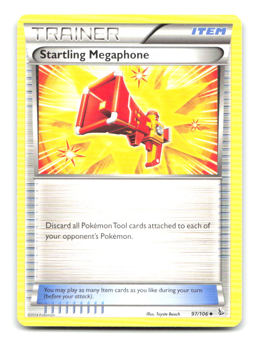 Startling Megaphone 97/106 Uncommon Flashfire Pokemon Lightly Played