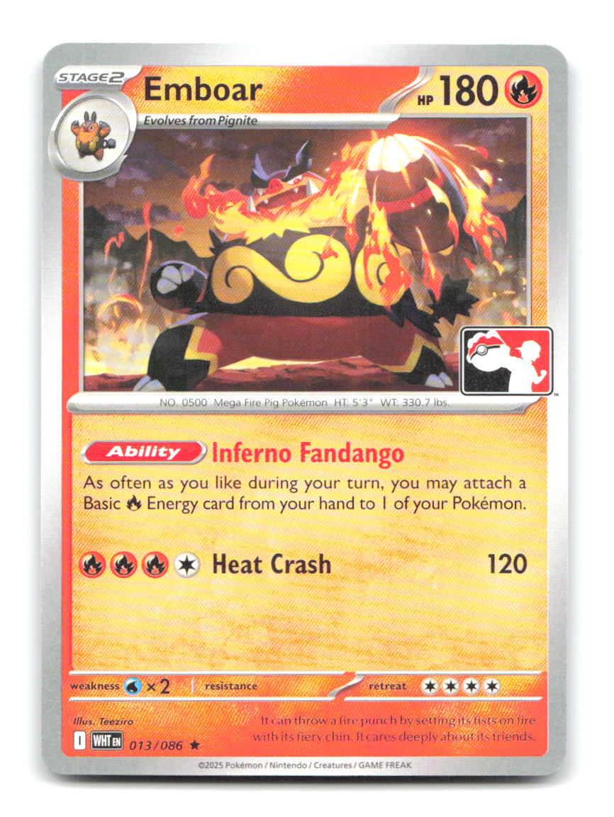 Emboar 013/086 Pokemon NM