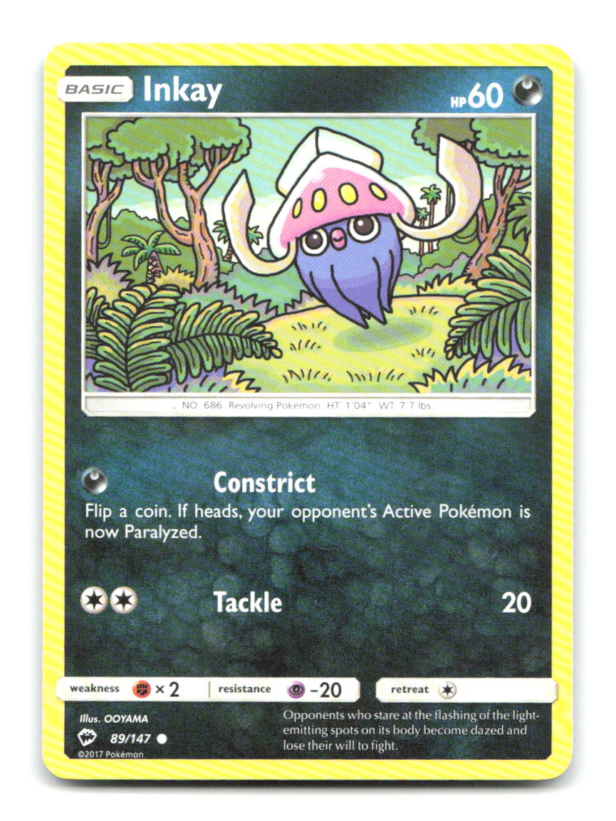 Inkay 89/147 BUS Pokemon LP