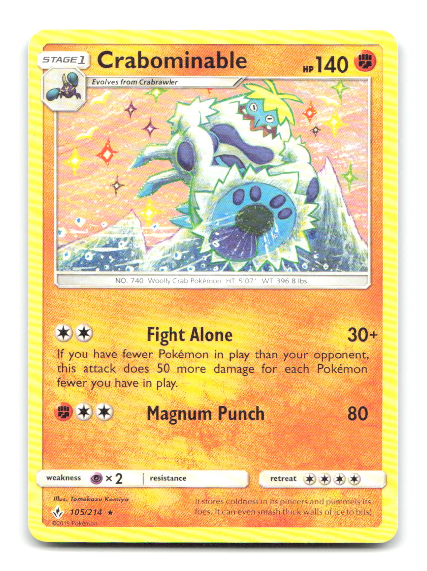Crabominable 105/214 UNB Pokemon LP