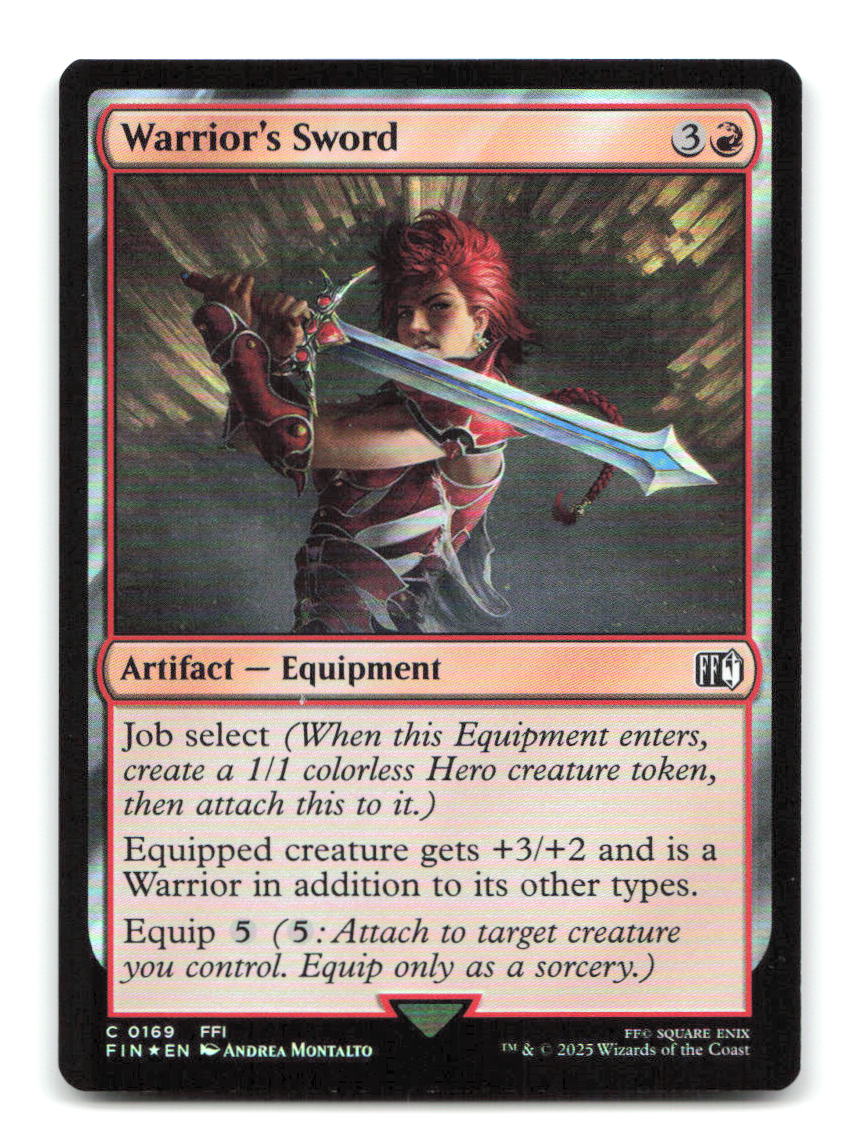 Warrior's Sword 169 FIN Magic: The Gathering Foil NM