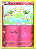 Cottonee 70/124 Common Fates Collide Pokemon Reverse Holo Moderately Played