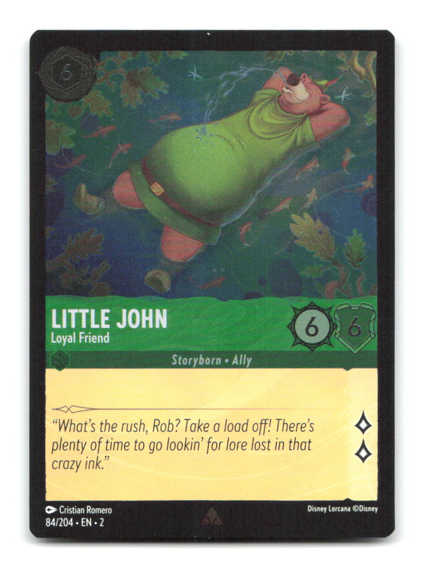 Little John - Loyal Friend 84/204 2 Lorcana Cold Foil NM
