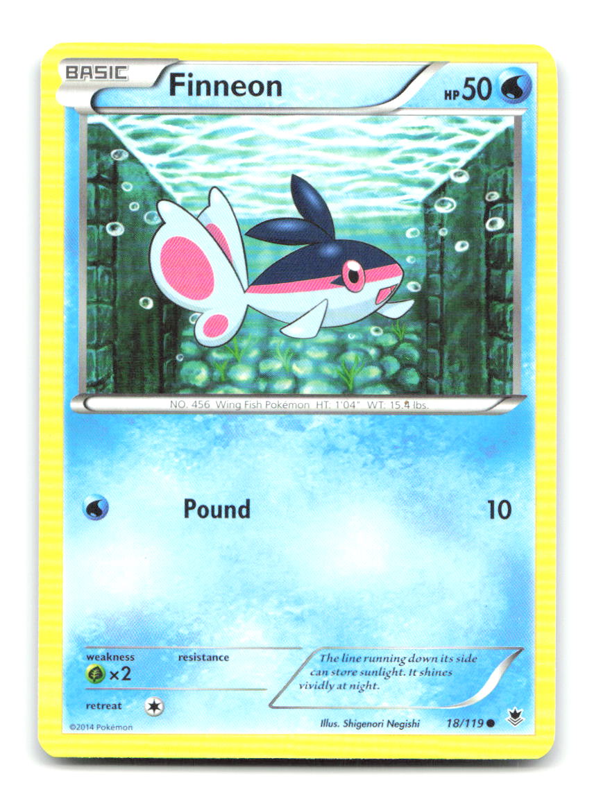 Finneon 18/119 C Phantom Forces Pokemon LP
