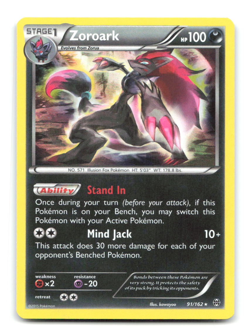 Zoroark 91/162 BKT Pokemon Holo LP