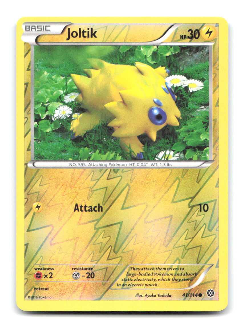 Joltik 41/114 C Steam Siege Pokemon Reverse Holo NM
