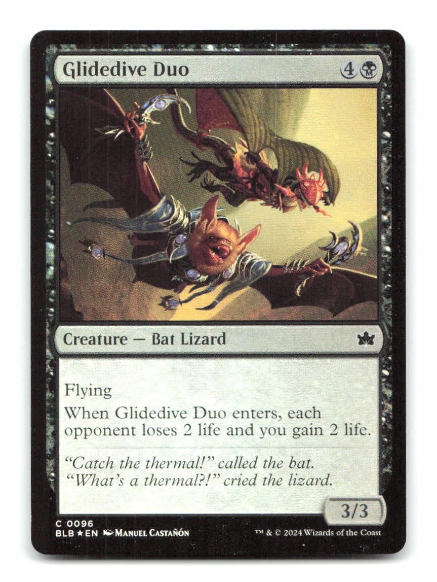 Glidedive Duo 96 BLB Magic: The Gathering Foil NM