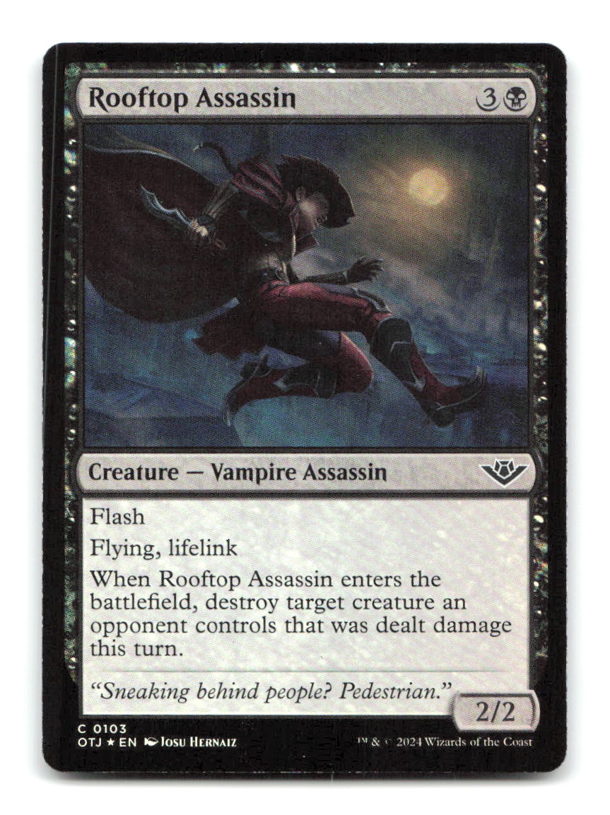 Rooftop Assassin 103 OTJ Magic: The Gathering Foil NM