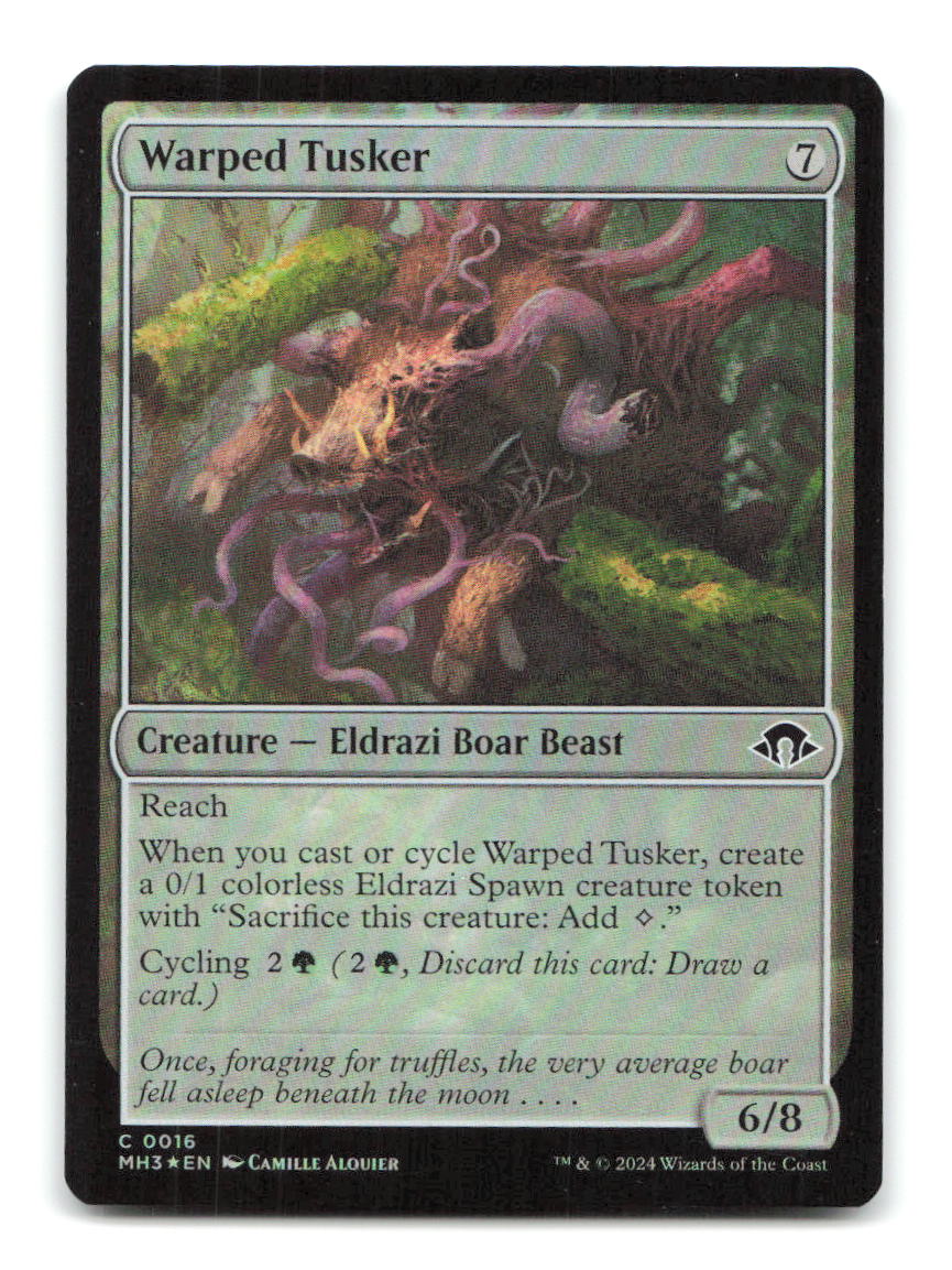 Warped Tusker 16 MH3 Magic: The Gathering Foil NM