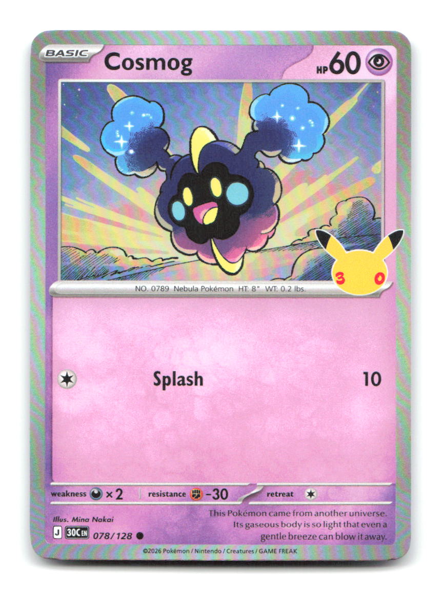 Cosmog 078/128 30C Pokemon Holo NM