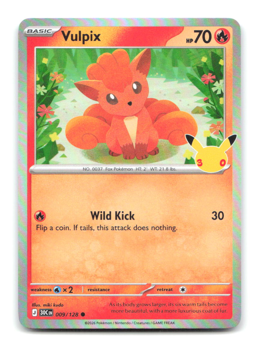 Vulpix 009/128 30C Pokemon Holo NM