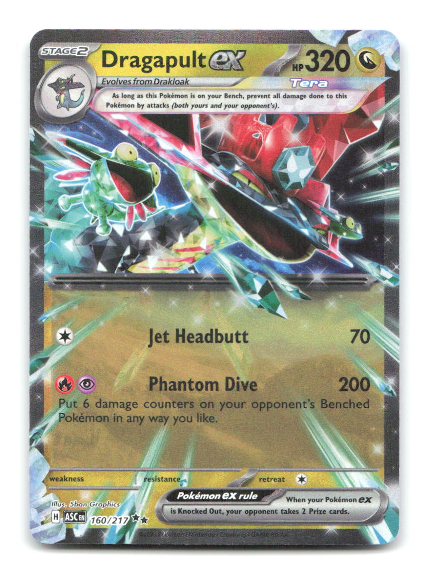 Dragapult ex 160/217 ASC Pokemon Holo NM