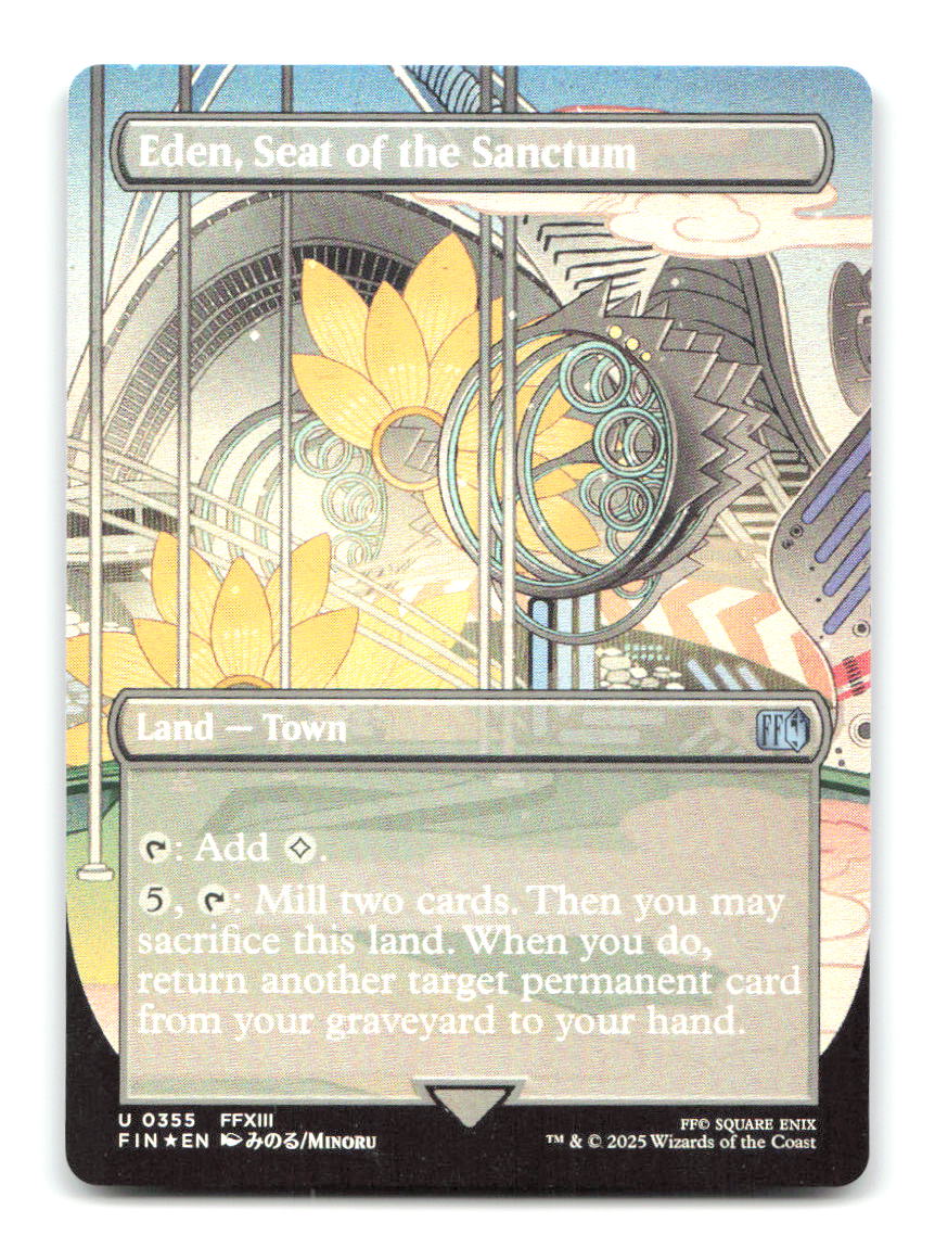 Eden, Seat of the Sanctum (Borderless) 355 FIN Magic: The Gathering Foil NM