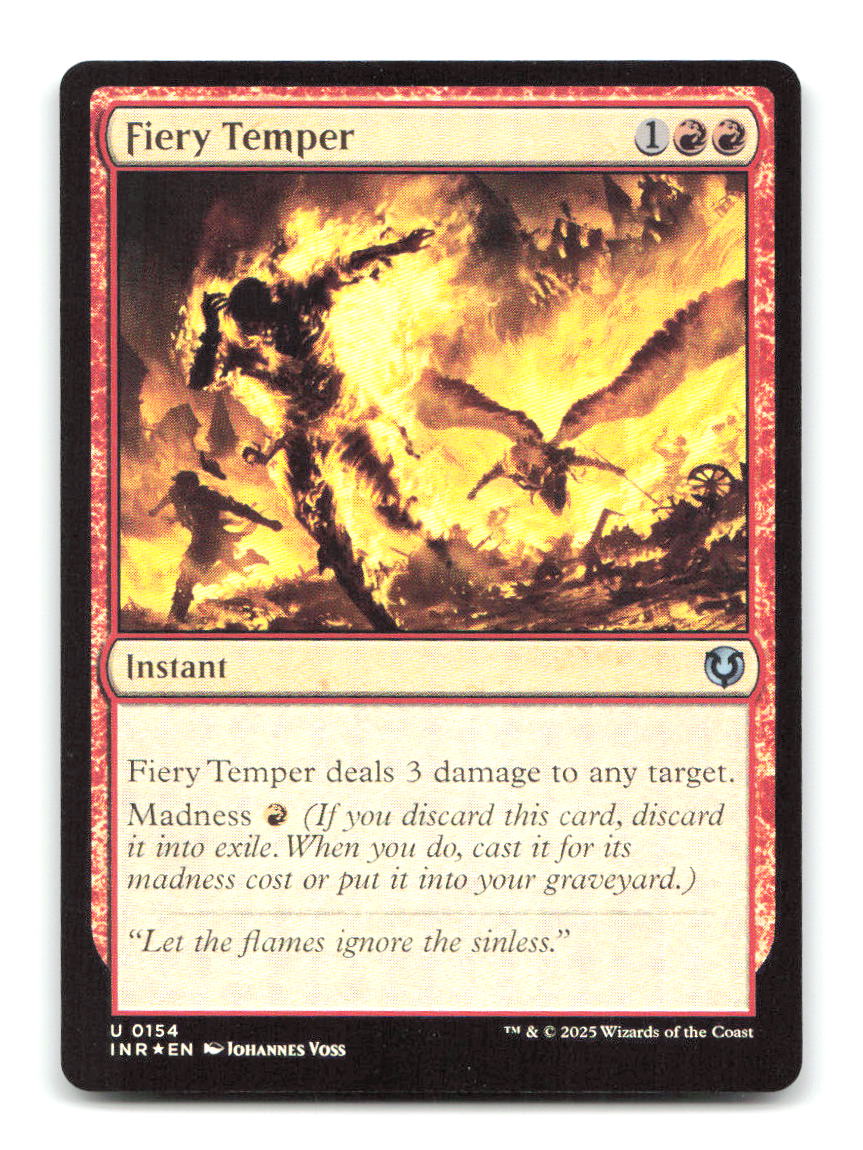 Fiery Temper 154 INR Magic: The Gathering Foil NM