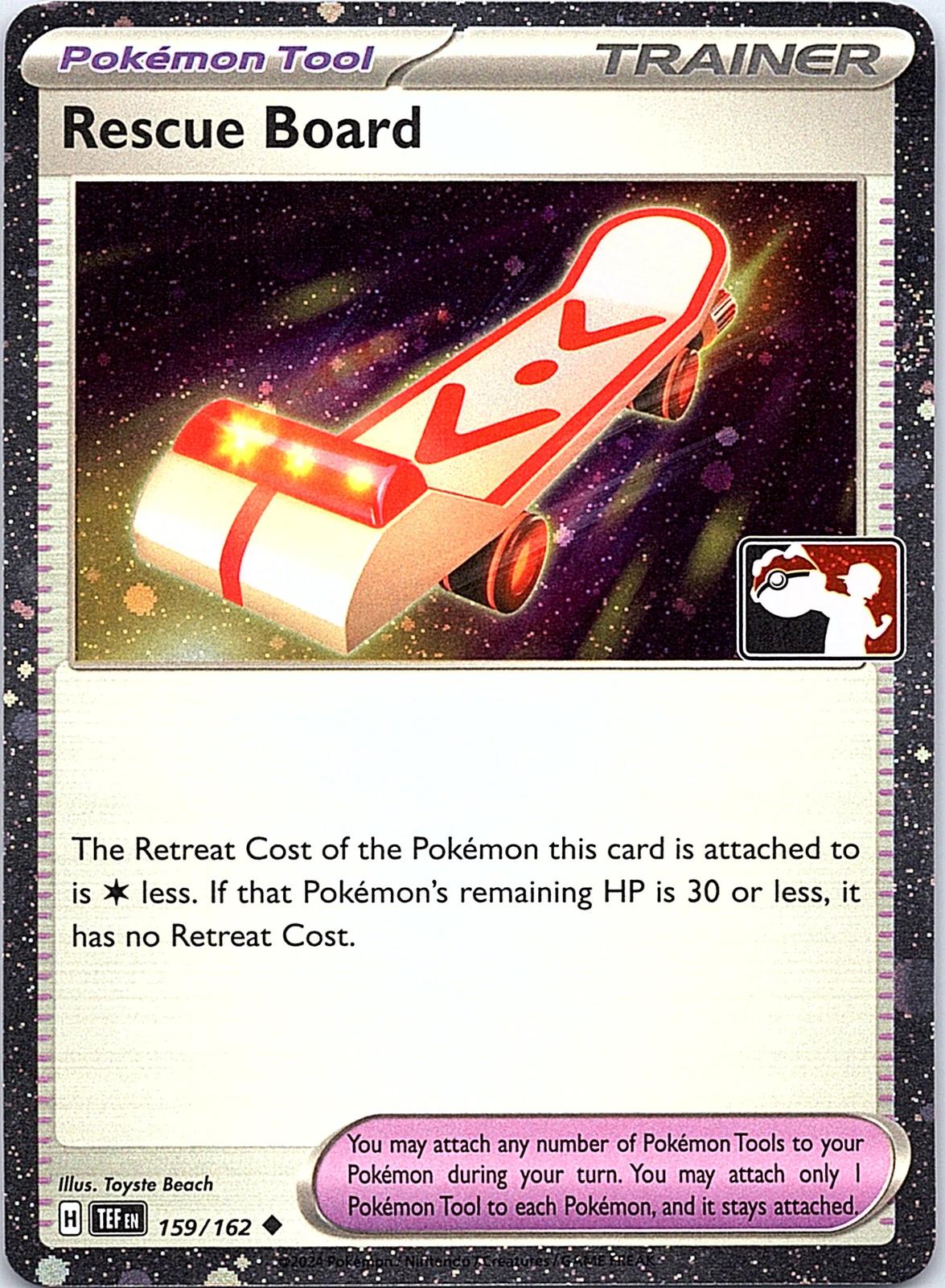 Rescue Board (Cosmos Holo) 159/162 Uncommon Prize Pack Series Cards Pokemon LP