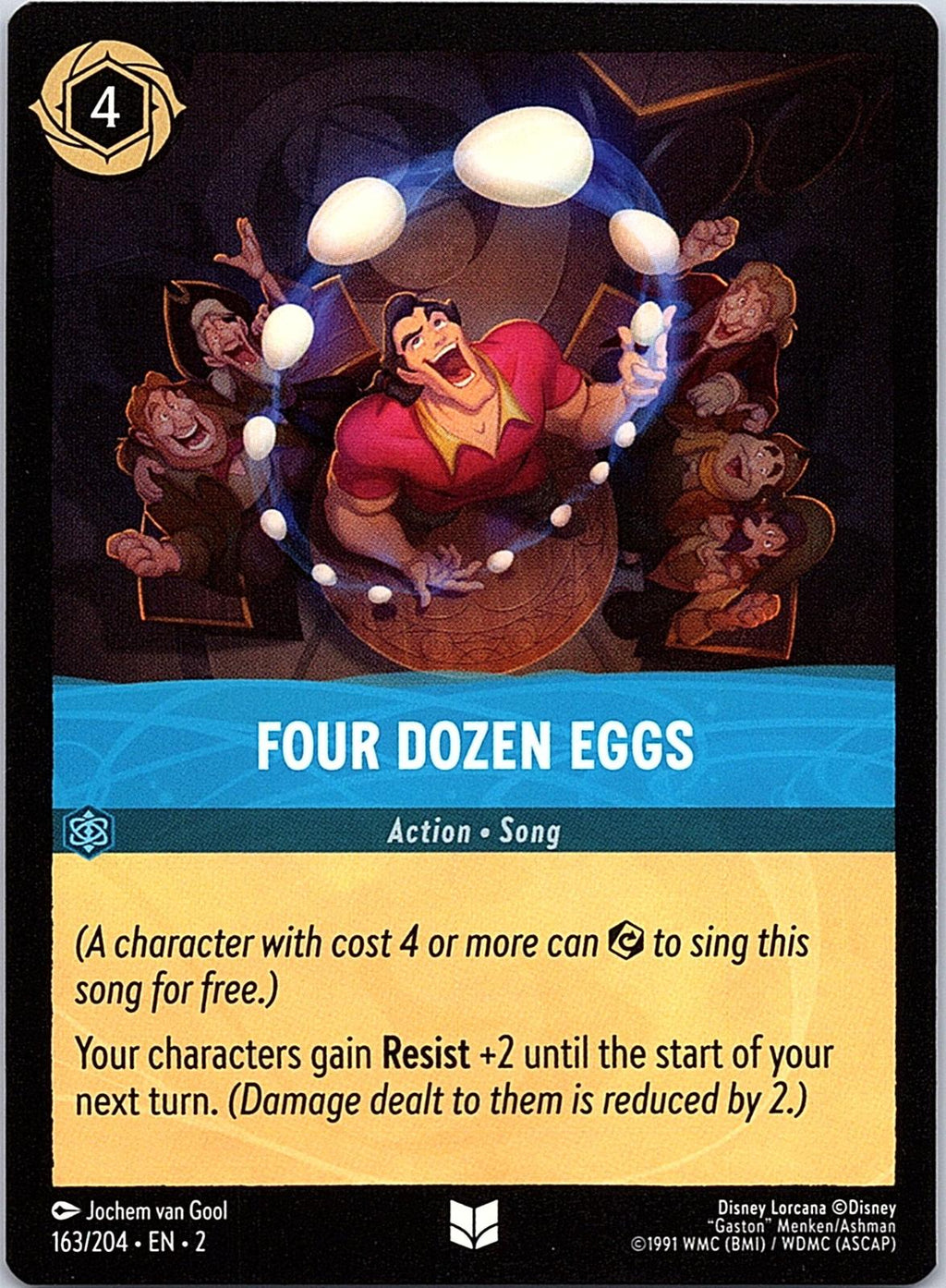 Four Dozen Eggs 163/204 Uncommon Rise of the Floodborn Lorcana Near Mint