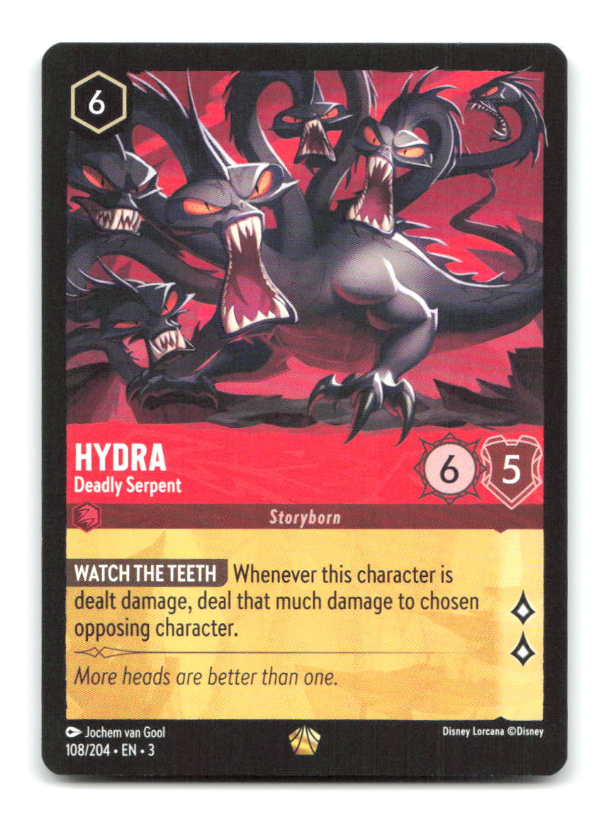 Hydra - Deadly Serpent 108/204 3 Lorcana NM