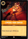 Control Your Temper! 26/204 Common The First Chapter Lorcana Near Mint