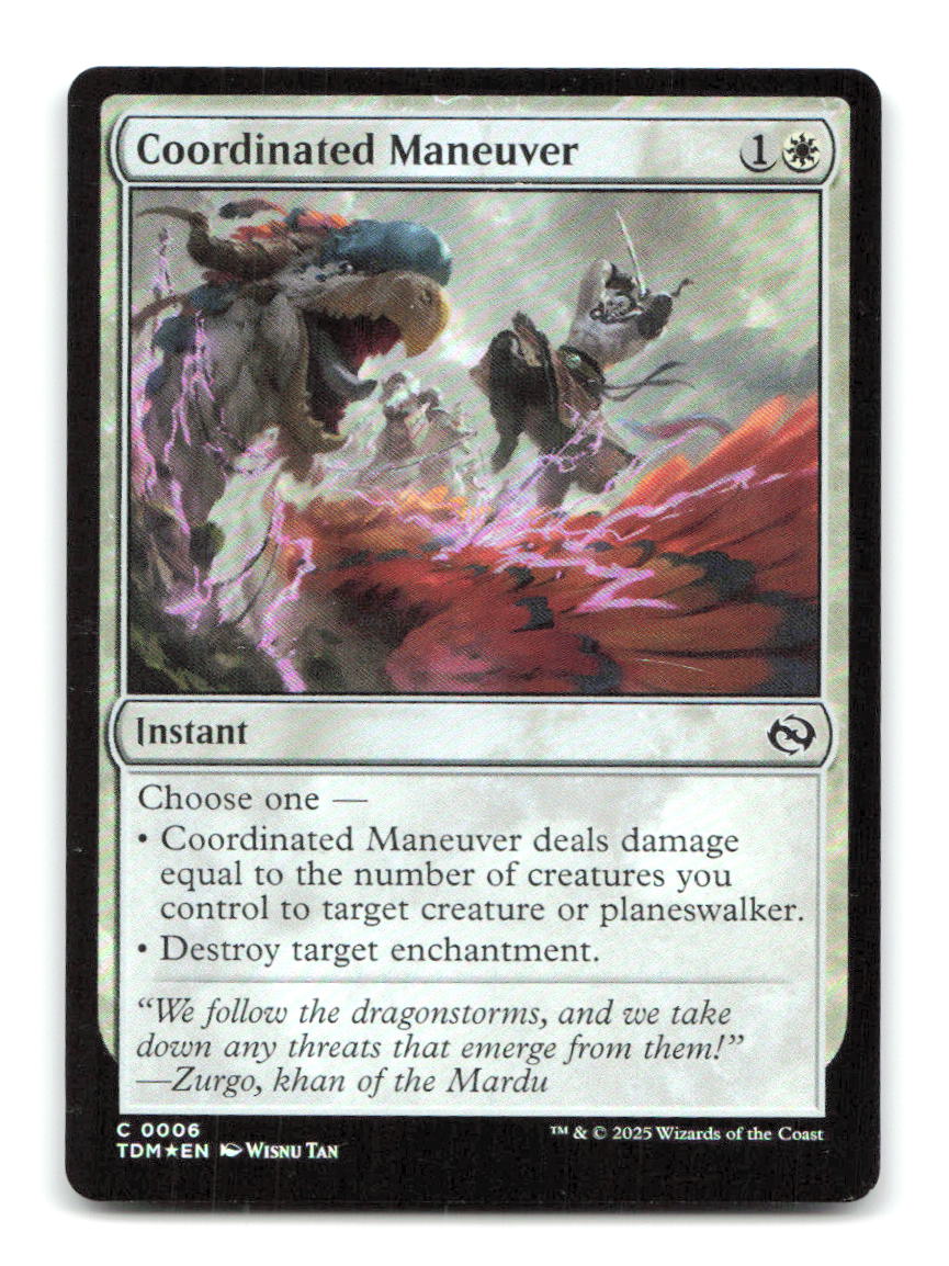 Coordinated Maneuver 6 TDM Magic: The Gathering Foil NM
