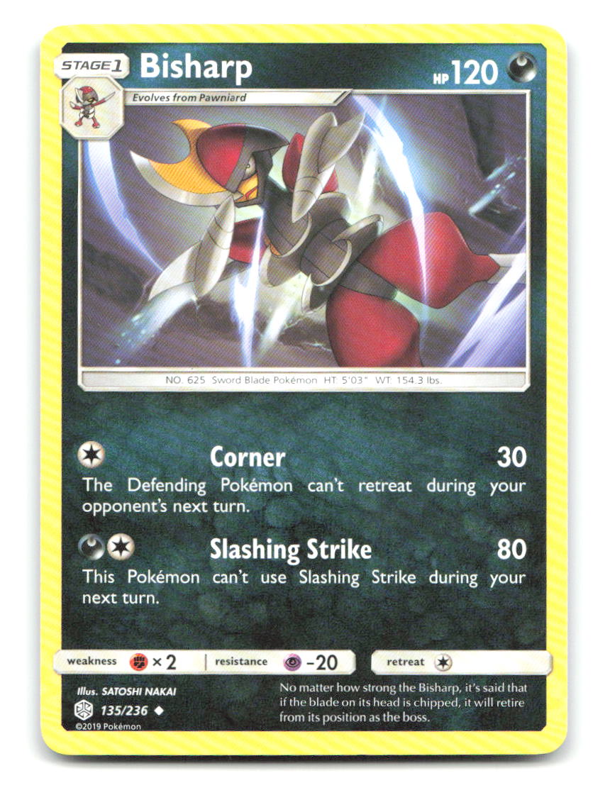 Bisharp 135/236 UC Cosmic Eclipse Pokemon LP