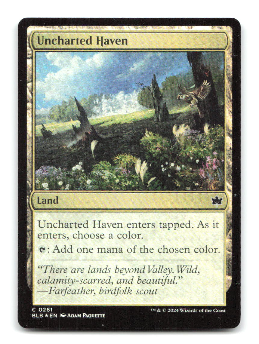 Uncharted Haven 261 BLB Magic: The Gathering Foil NM