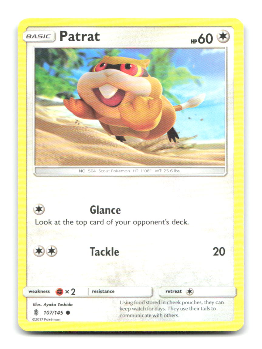 Patrat 107/145 C Guardians Rising Pokemon LP
