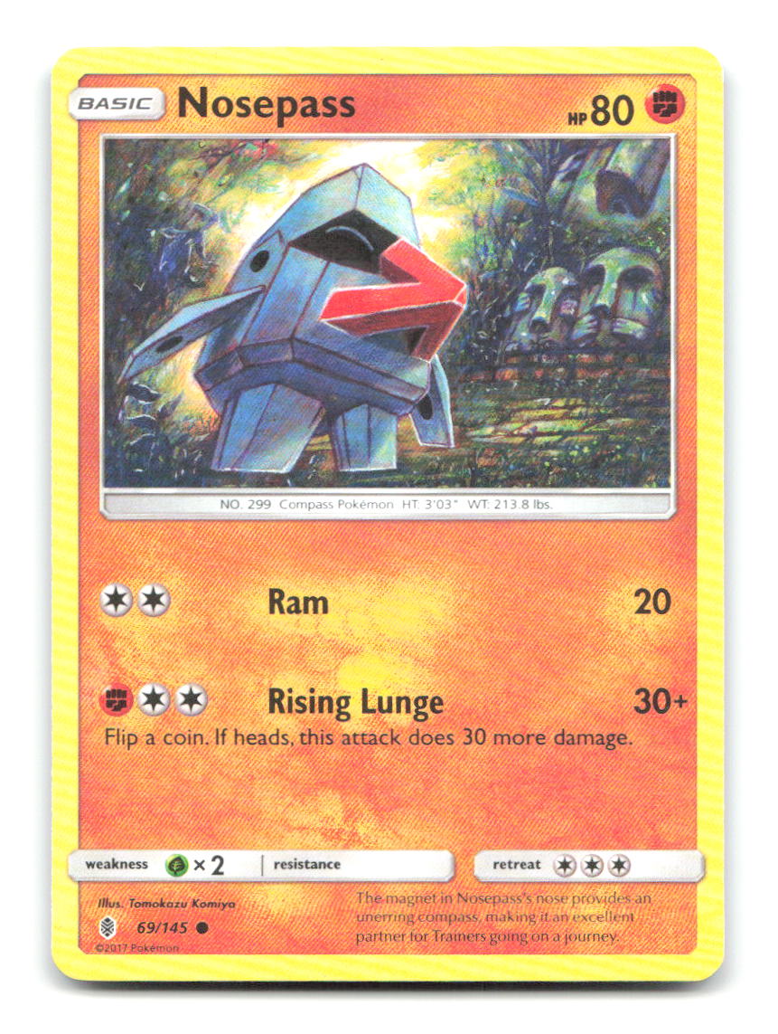 Nosepass 69/145 SM02 Pokemon LP