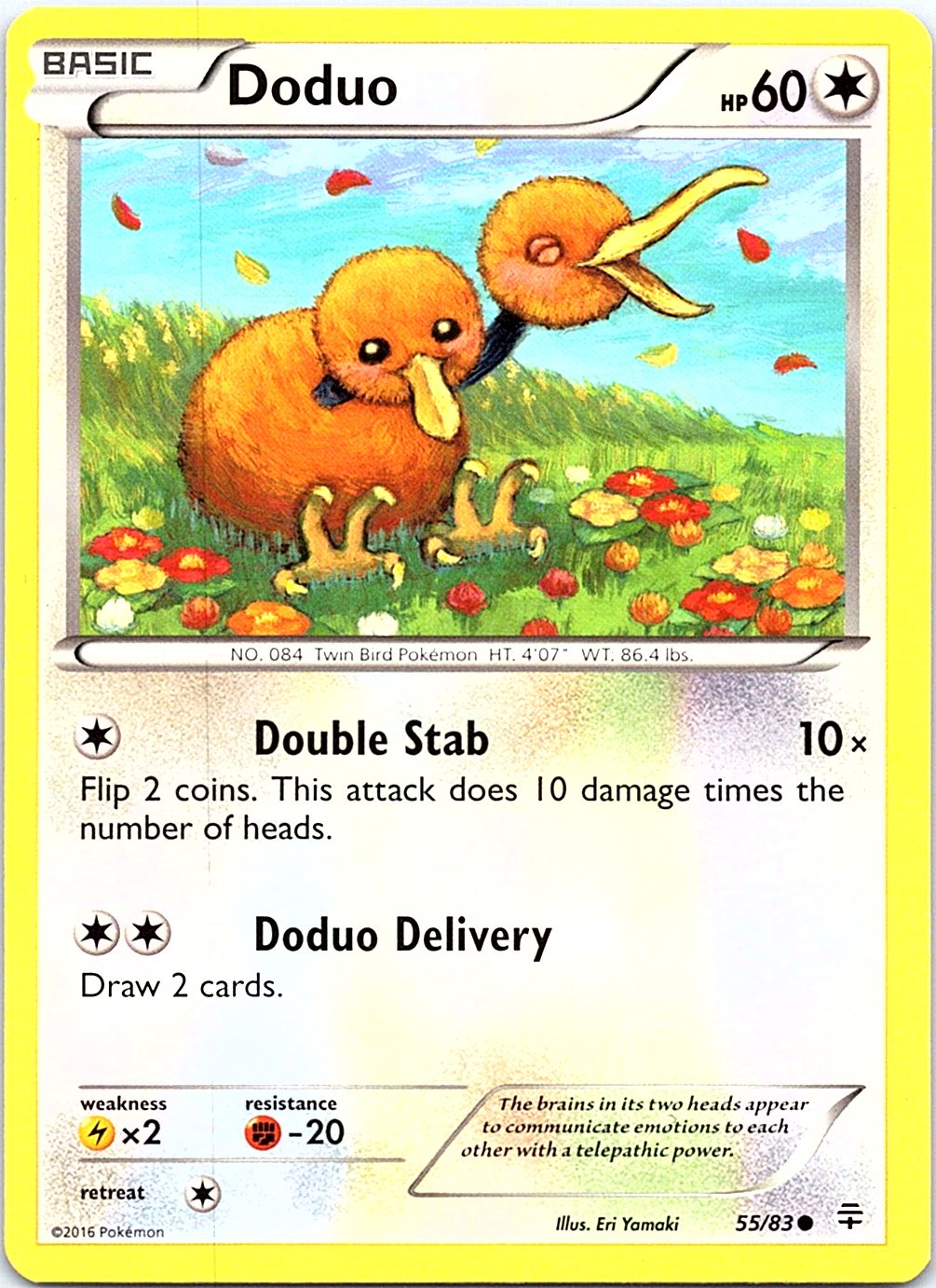 Doduo 55/83 Common Generations Pokemon Lightly Played