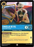 Cruella De Vil - Fashionable Cruiser 144/204 Rise of the Floodborn Lorcana NM