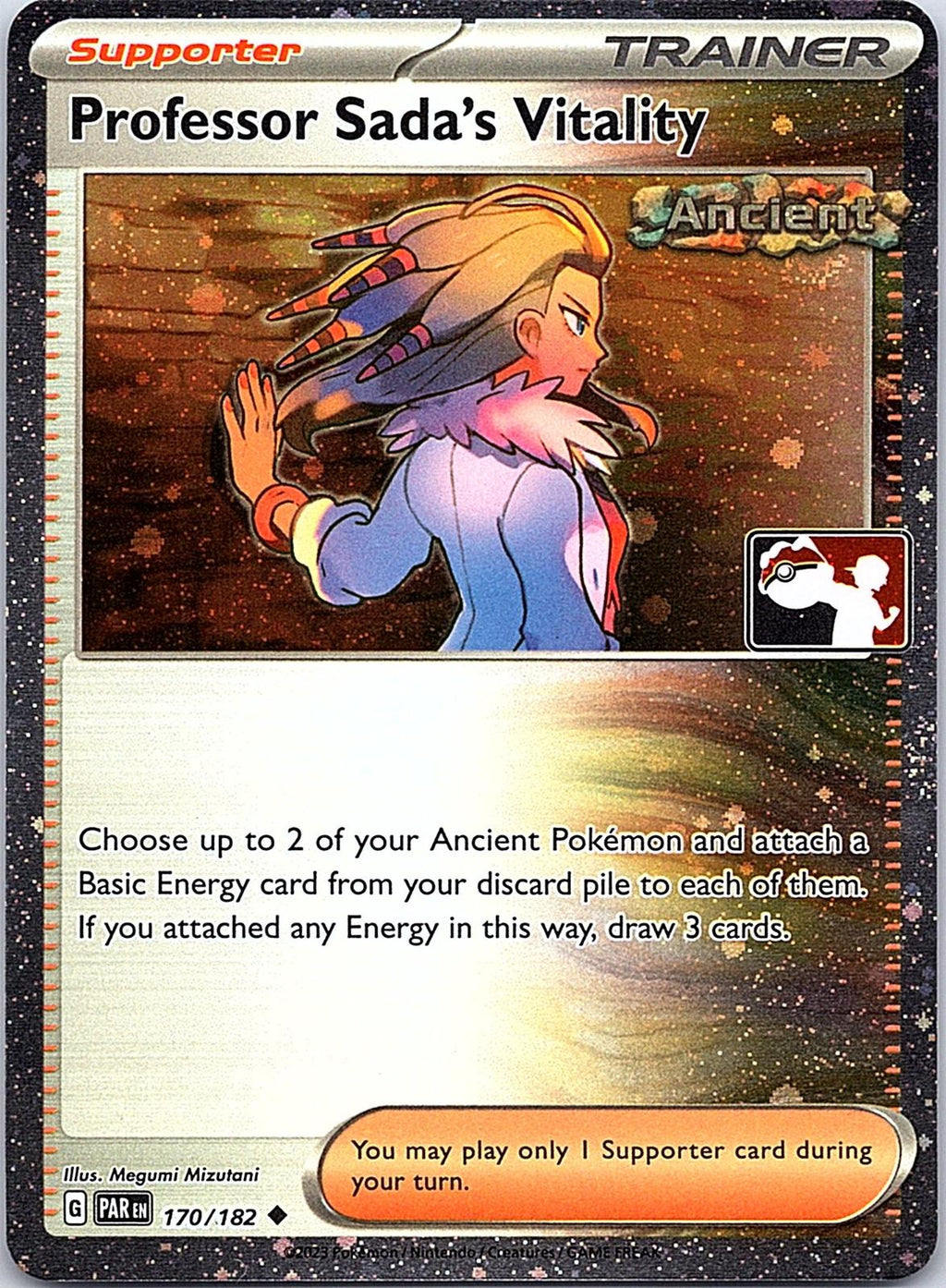 Professor Sada's Vitality (Cosmos Holo) 170/182 Prize Pack Series  Pokemon LP