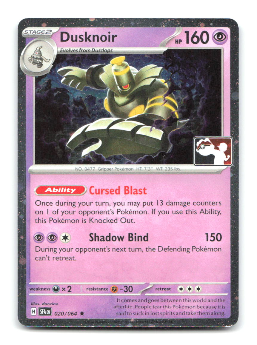 Dusknoir (Cosmos Holo) 020/064 Rare Prize Pack Series Cards Pokemon Near Mint