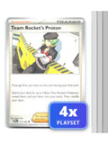 Playset of 4 Team Rocket's Proton 177/182 Uncommon Destined Rivals Pokemon NM
