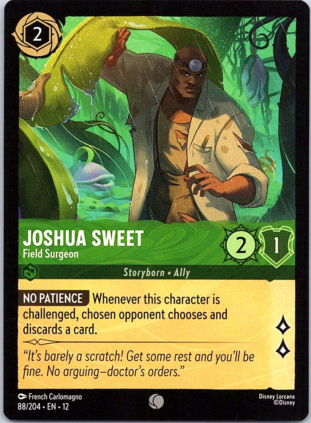 Joshua Sweet - Field Surgeon 88/204 Common Wilds Unknown Lorcana Near Mint