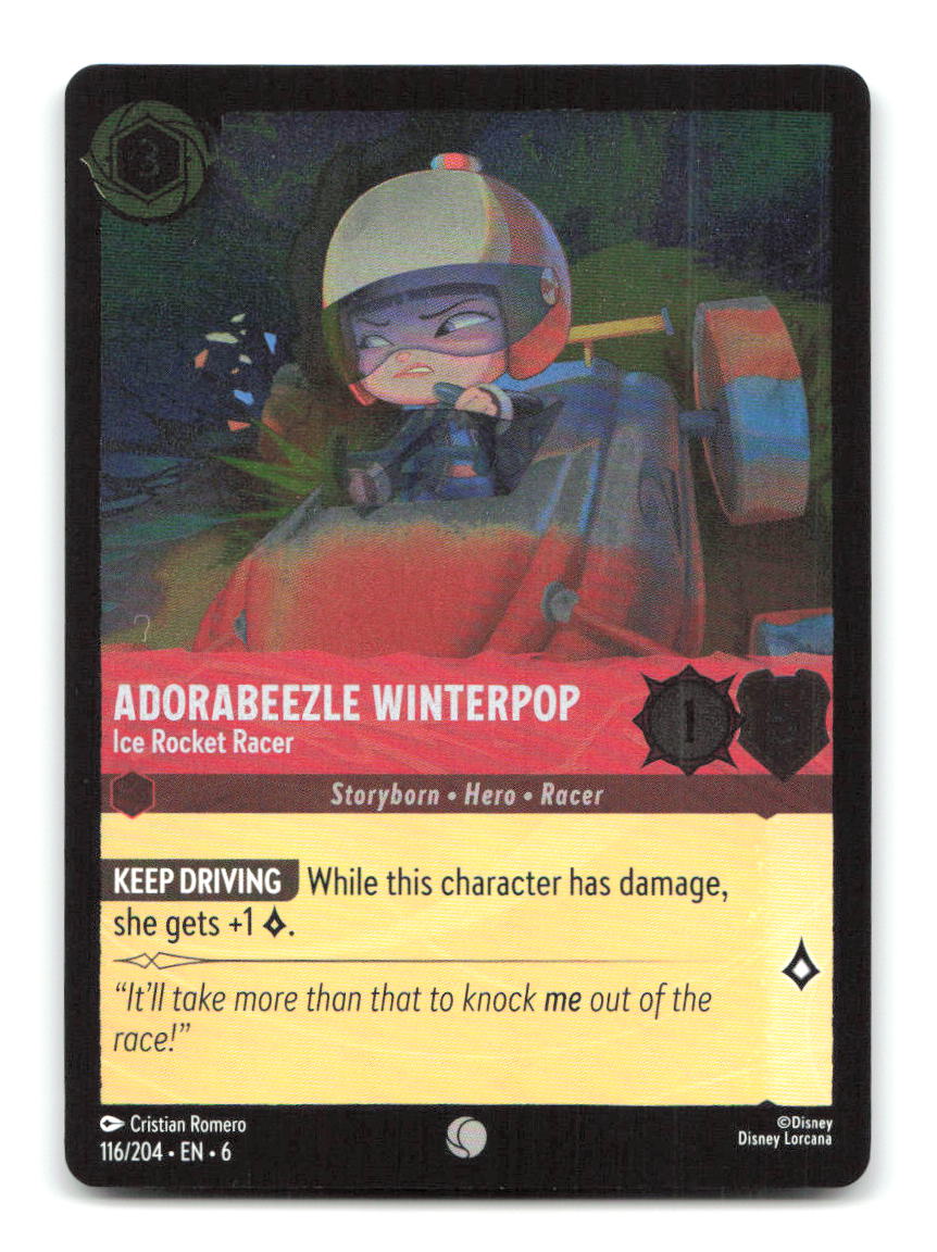 Adorabeezle Winterpop - Ice Rocket Racer 116/204 6 Lorcana Cold Foil NM