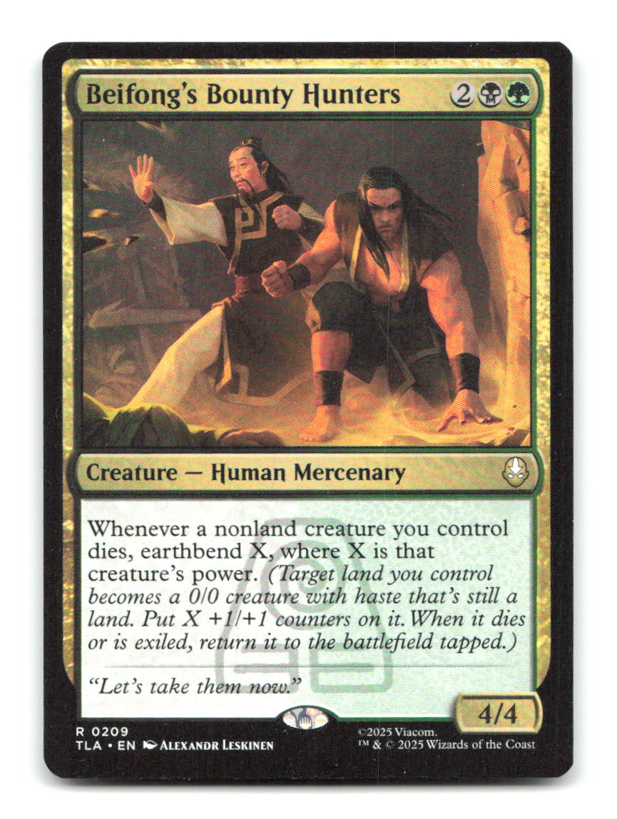 Beifong's Bounty Hunters 209 TLA Magic: The Gathering NM