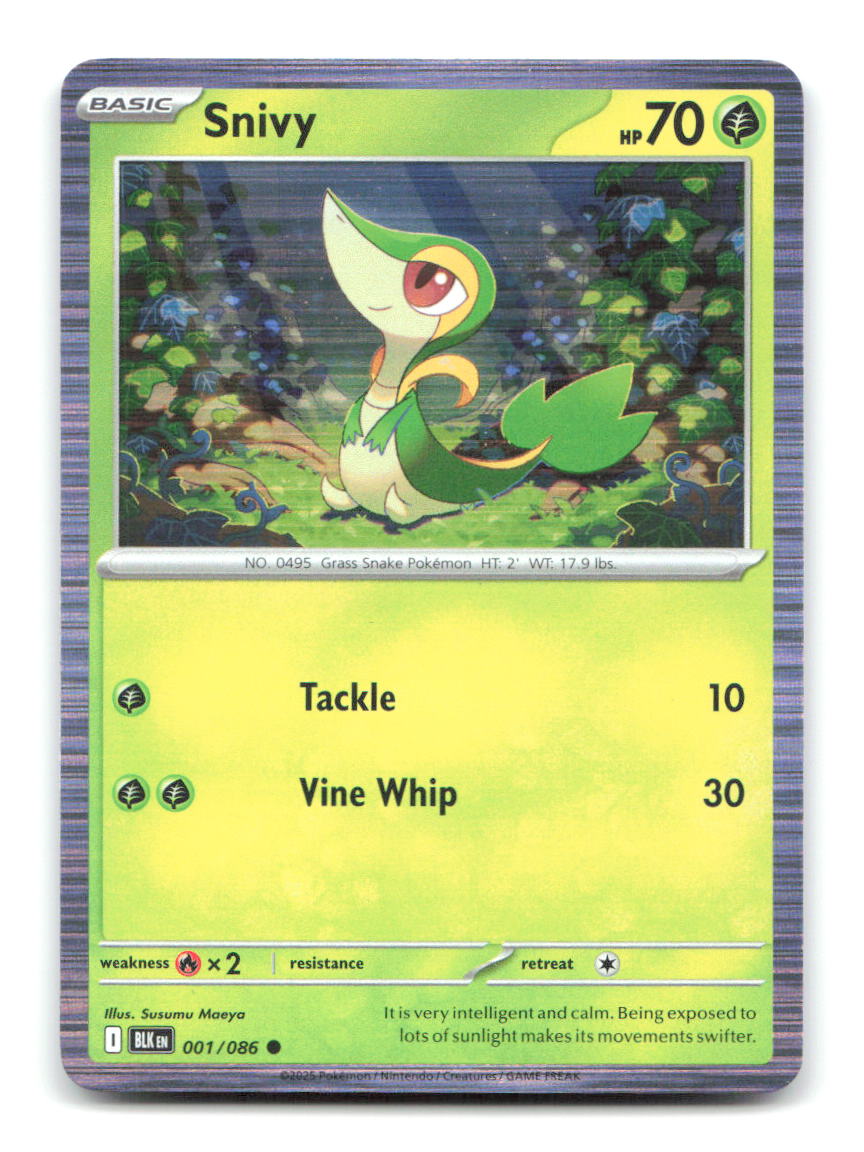 Snivy (Unova Poster Collection) 001/086 Holo Misc Cards & Products Pokemon NM