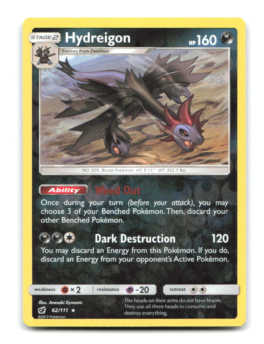 Hydreigon 62/111 CIN Pokemon Reverse Holo LP