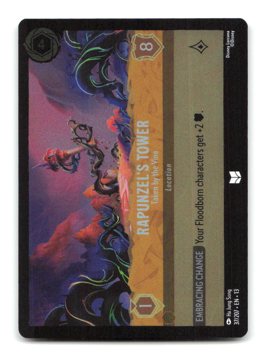 Rapunzel's Tower - Taken by the Vine 37/204 13 Lorcana Cold Foil NM