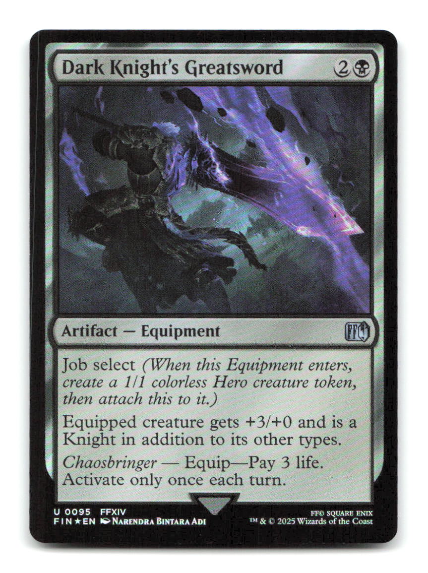 Dark Knight's Greatsword 95 FIN Magic: The Gathering Foil NM